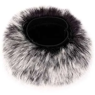 Wind Muff Windscreen Compatible with Zoom H1,Mic Windscreen Wind Cover Compatible with Zoom H1 H1n Recorder Mic and More,ChromLives Furry Microphone Windscreen 2.5"X 40mm (LxD) for Outdoor/Indoor Use