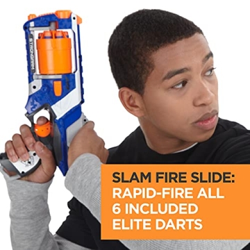 NERF N Strike Elite Strongarm Dart Blaster with Rotating Barrel, for Kids, Ages 8+ (Amazon Exclusive)