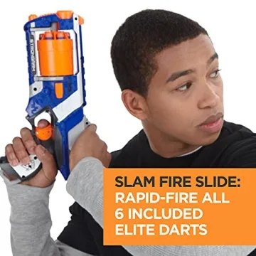 NERF N Strike Elite Strongarm Dart Blaster with Rotating Barrel, for Kids, Ages 8+ (Amazon Exclusive)