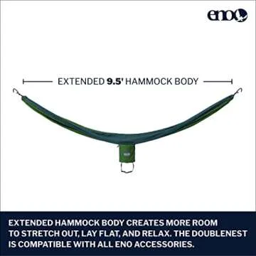 ENO DoubleNest Hammock – Perfect for Camping, Picnics, and Relaxation