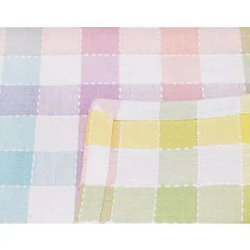COTTON CRAFT Gingham Napkins - Set of 8 for Spring Dining