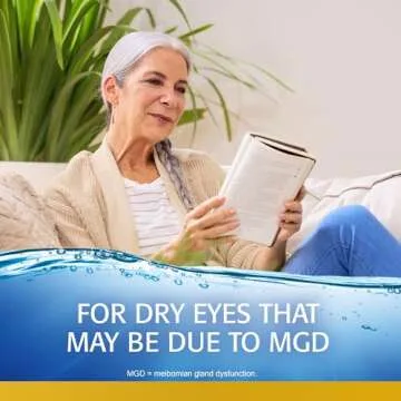 Refresh Optive MEGA-3 Lubricant Eye Drops Preservative-Free Artificial Tears, 0.01 fl oz (0.4 mL), 30 Single-Use Containers