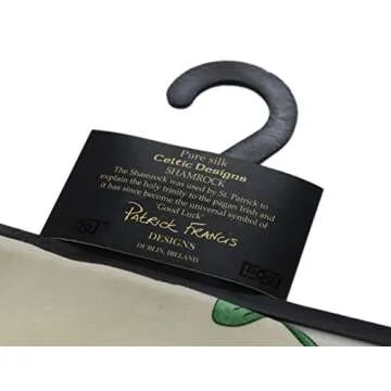 Irish Shamrock Scarf Silk Ireland Celtic Headscarf St. Patrick's Day 52" x 12"