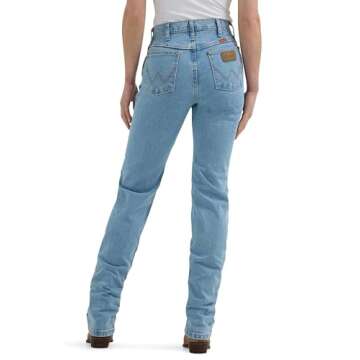 Wrangler Women's Cowboy Cut High Rise Slim Fit Jean