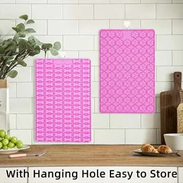 Dioycli Mini Silicone Molds Dog Treat Molds, 106 Cavity Dog Bone and 69 Cavity Paw Print Silicone Mold, 2 PCs Food Grade Chocolate Molds for Baking Cookie, Candy, Biscuits