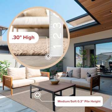 nuLOOM Braided Indoor/Outdoor Area Rug, 8' x 10', Wynn Tan