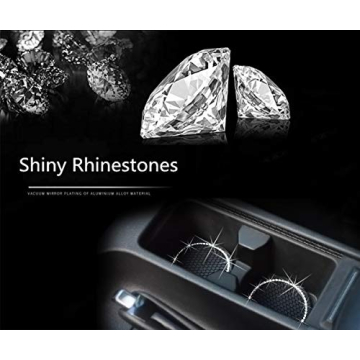 Bling Crystal Rhinestone Car Cup Holder Coasters Anti-Slip