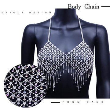 CanB Rhinestone Bra Chain - Stylish Body Accessories