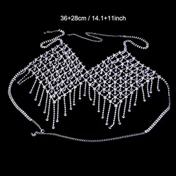 CanB Rhinestone Bra Chain - Stylish Body Accessories