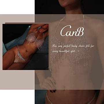 CanB Rhinestone Bra Chain - Stylish Body Accessories