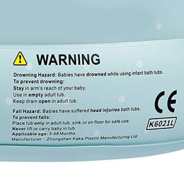 Inflatable Baby Bathtub Seat for Safe Travel Bathing