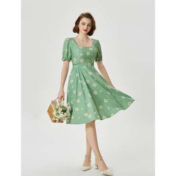 Charming Belle Poque Cottagecore Dress for Summer Style
