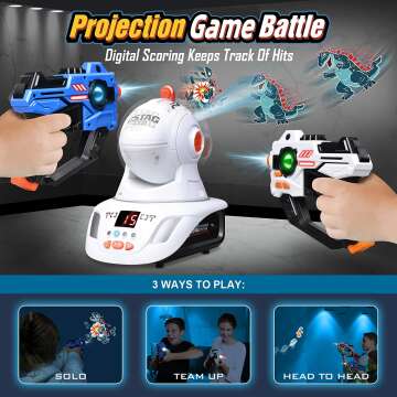 Laser Tag Set - 2 Toy Guns for Family Fun Games
