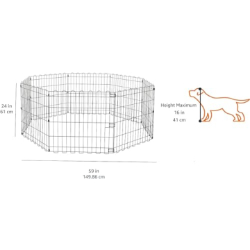 Foldable Octagonal Metal Pet Pen Perfect for Small Pets