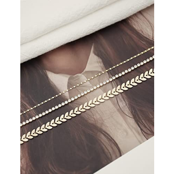 Tennis Gold Anklets Set - Adjustable & Elegant 14k Plated