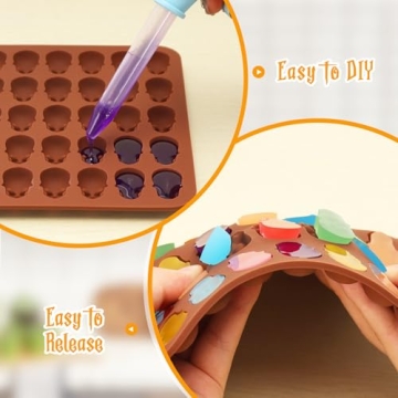 2 Pack Halloween Chocolate Candy Molds for DIY Fun
