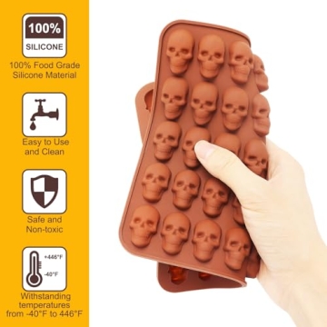 2 Pack Halloween Chocolate Candy Molds for DIY Fun
