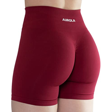 AUROLA Intensify Workout Shorts for Women Seamless Scrunch Short Gym Yoga Running Sport Active Exerc...