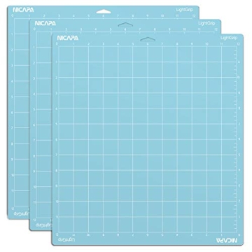 Nicapa Light Grip Cutting Mat for Cricut - 3 Pack