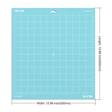 Nicapa Light Grip Cutting Mat for Cricut - 3 Pack