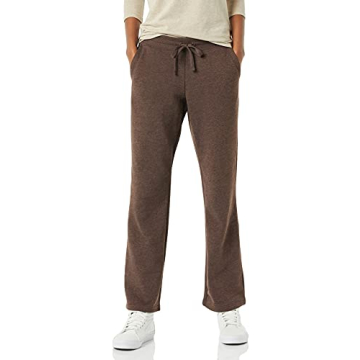 Amazon Essentials Straight Leg Sweatpants for Women, Fleece, Chocolate, X-Small - (Available in Plus...