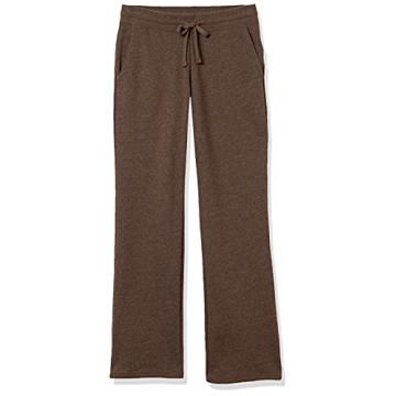 Amazon Essentials Straight Leg Sweatpants for Women, Fleece, Chocolate, X-Small - (Available in Plus Size)