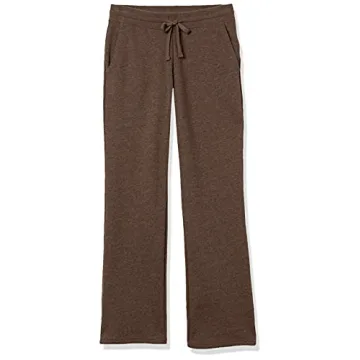 Amazon Essentials Straight Leg Sweatpants for Women, Fleece, Chocolate, X-Small - (Available in Plus Size)