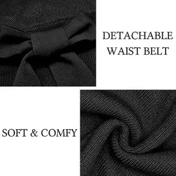 Mansy Long Sleeve Batwing Sweater Mini Dress for Women