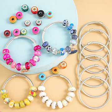 ZYEHXED 20Pcs Snake Charm Bracelets for DIY Jewelry