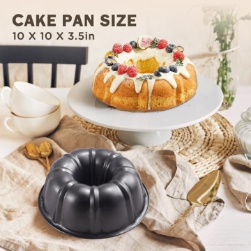 Premium 9-inch Non-Stick Bundt Cake Pan for Perfect Baking