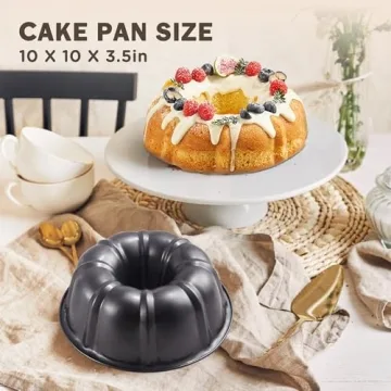 Premium 9-inch Non-Stick Bundt Cake Pan for Perfect Baking