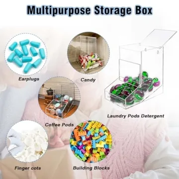Stylish Acrylic Laundry Pods Container for Home Organization