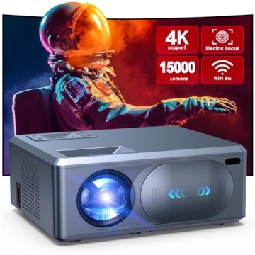 4K Projector with 5G WiFi & Bluetooth Connectivity