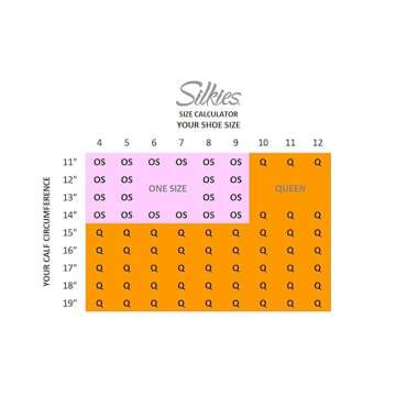 Silkies Women's Ultra Knee Highs with Energizing Support 3 Pair Pack -Queen Jet Black