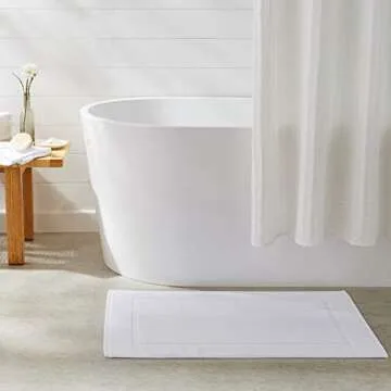 Amazon Basics Premium Cotton Bath Mat Set - Pack of 6