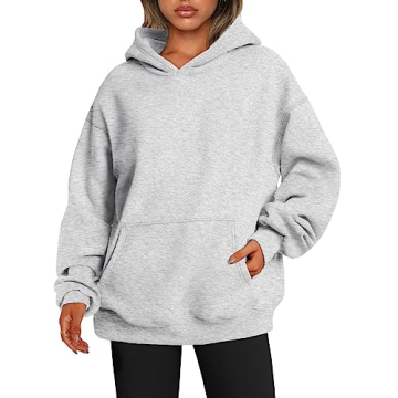 Stylish EFAN Oversized Fleece Hoodie for Women - Perfect Fall & Winter Wear