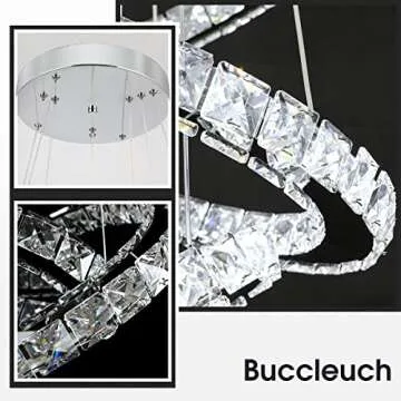 Buccleuch Crystal Chandelier - Elegant Dimmable LED Light