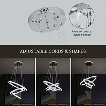 Buccleuch Crystal Chandelier - Elegant Dimmable LED Light