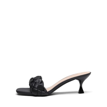 Stylish DREAM PAIRS Open Toe Low Kitten Heels for Women