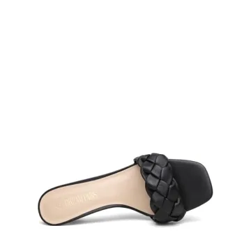 Stylish DREAM PAIRS Open Toe Low Kitten Heels for Women