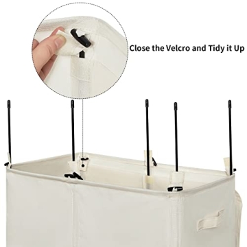 WOWLIVE 154L Double Laundry Hamper - Stylish and Functional