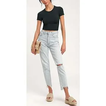 TIMOCHALA Women’s Stylish Summer Crop Top for All Occasions