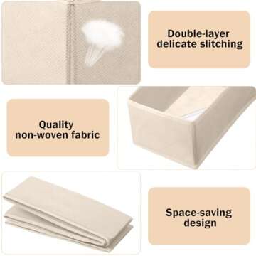 Potchen 24 Set Dresser Drawer Organizers for Easy Storage