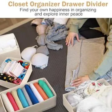 Potchen 24 Set Dresser Drawer Organizers for Easy Storage