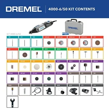 Dremel 4000 High Performance Rotary Tool Kit - 6 Attachments