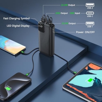 Portable Charger Power Bank 20000mAh Fast Charging