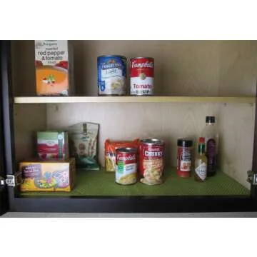 DII Dahlia Black Shelf Liners - Stylish, Non-Adhesive Rolls for Every Space