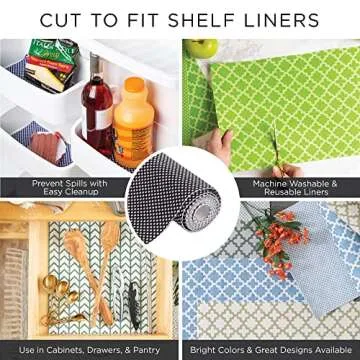 DII Dahlia Shelf Liners - Versatile and Washable