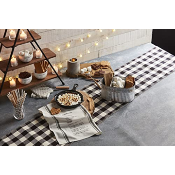 Mud Pie, Black, S'More Set, 11.75" x 8" | spoon 5.5" 26" x 16.5", skillet 11 3/4" x 8" | towel 26" x 16 1/2"