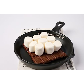 Mud Pie, Black, S'More Set, 11.75" x 8" | spoon 5.5" 26" x 16.5", skillet 11 3/4" x 8" | towel 26" x 16 1/2"